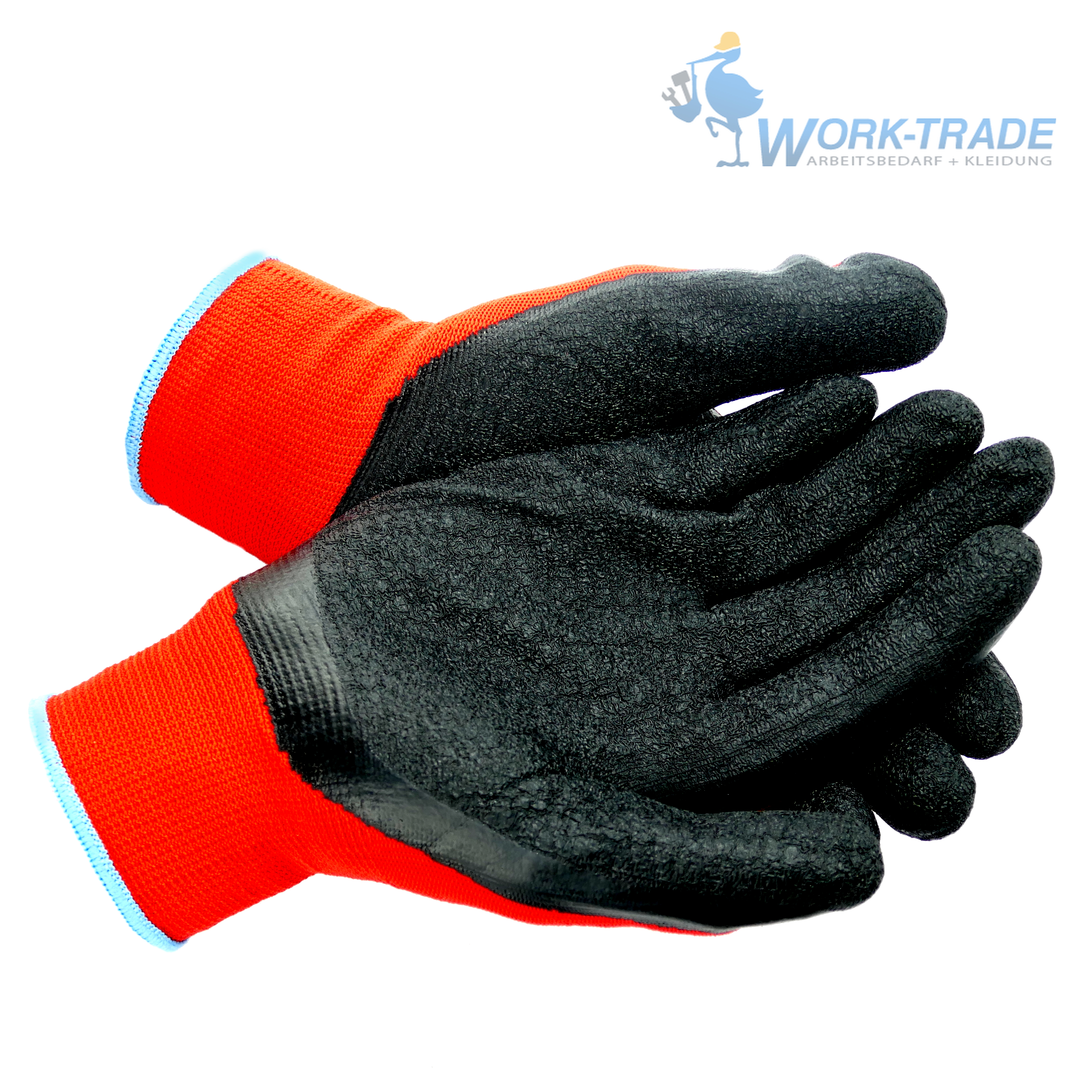 12 Paar Arbeitshandschuhe Handschuhe Latex Handschuhe Werkstatt KFZ RTELA Rot 