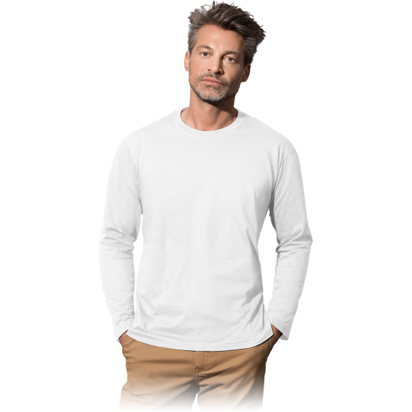 Langarmshirt - ST2500 - 100% Baumwolle - Weiß